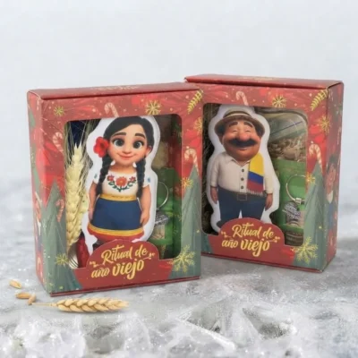 Muñecos de Año Viejo Empresarial en cajita especial